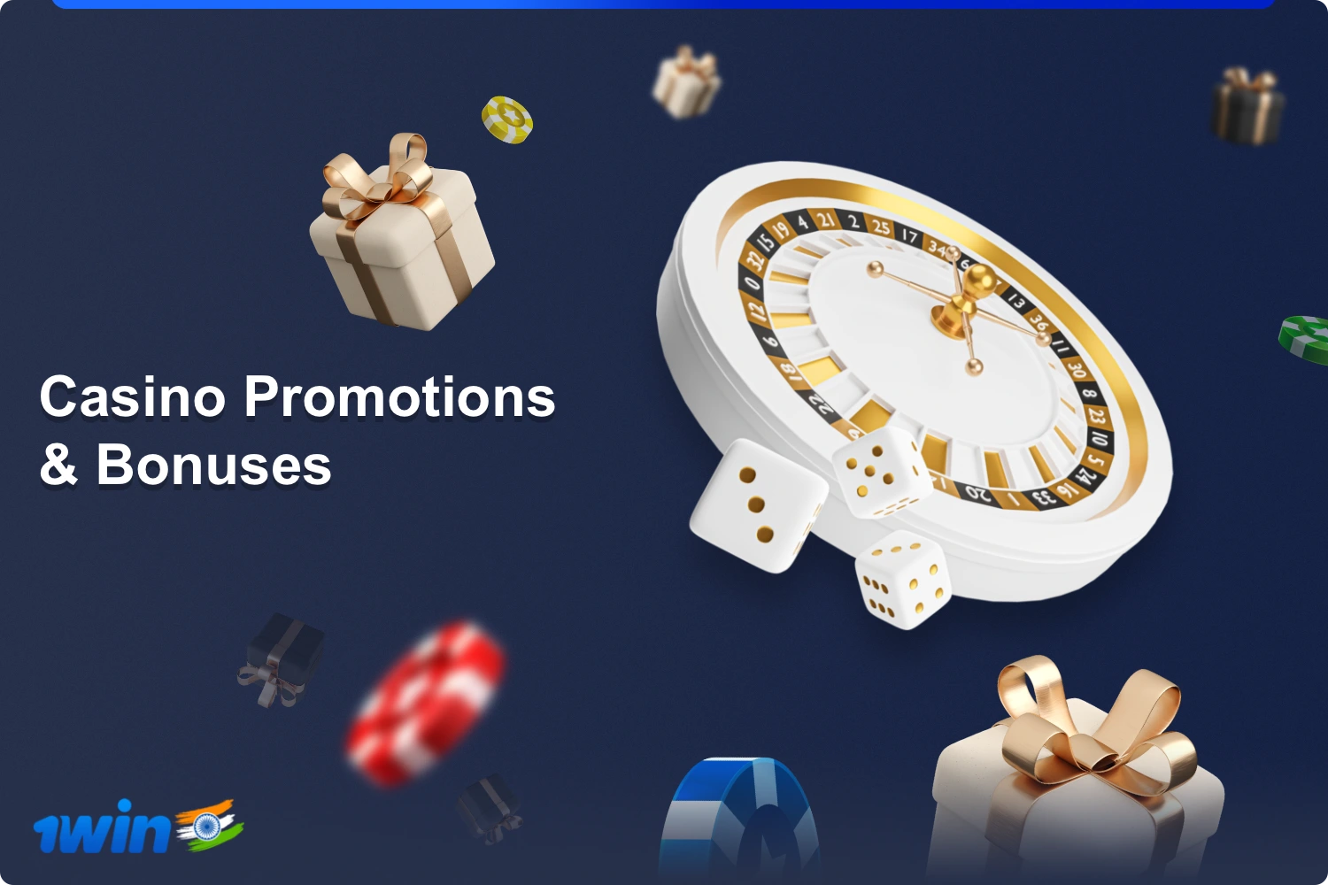 Various bonuses and special offers are available to 1win casino users from India