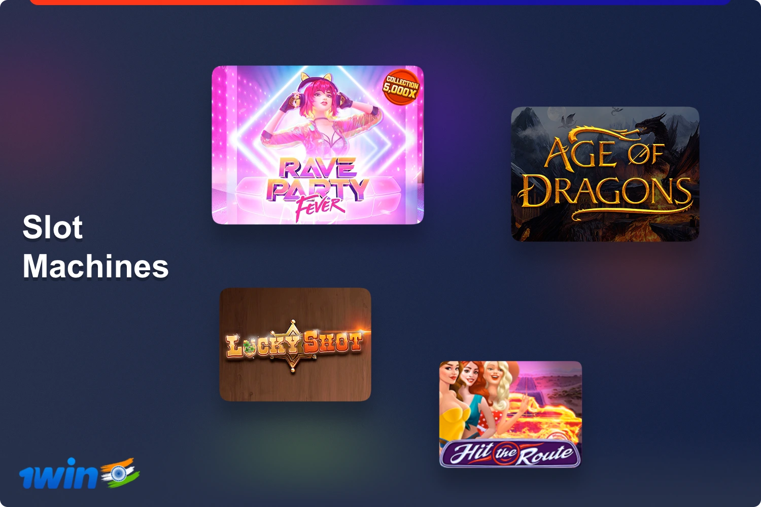 Gaming slots in the casino 1win is the most popular entertainment among players from India