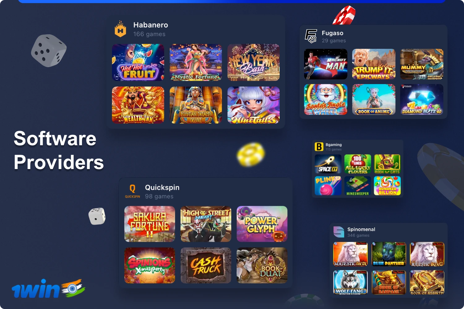 At the casino 1win presents the best games from leading software providers