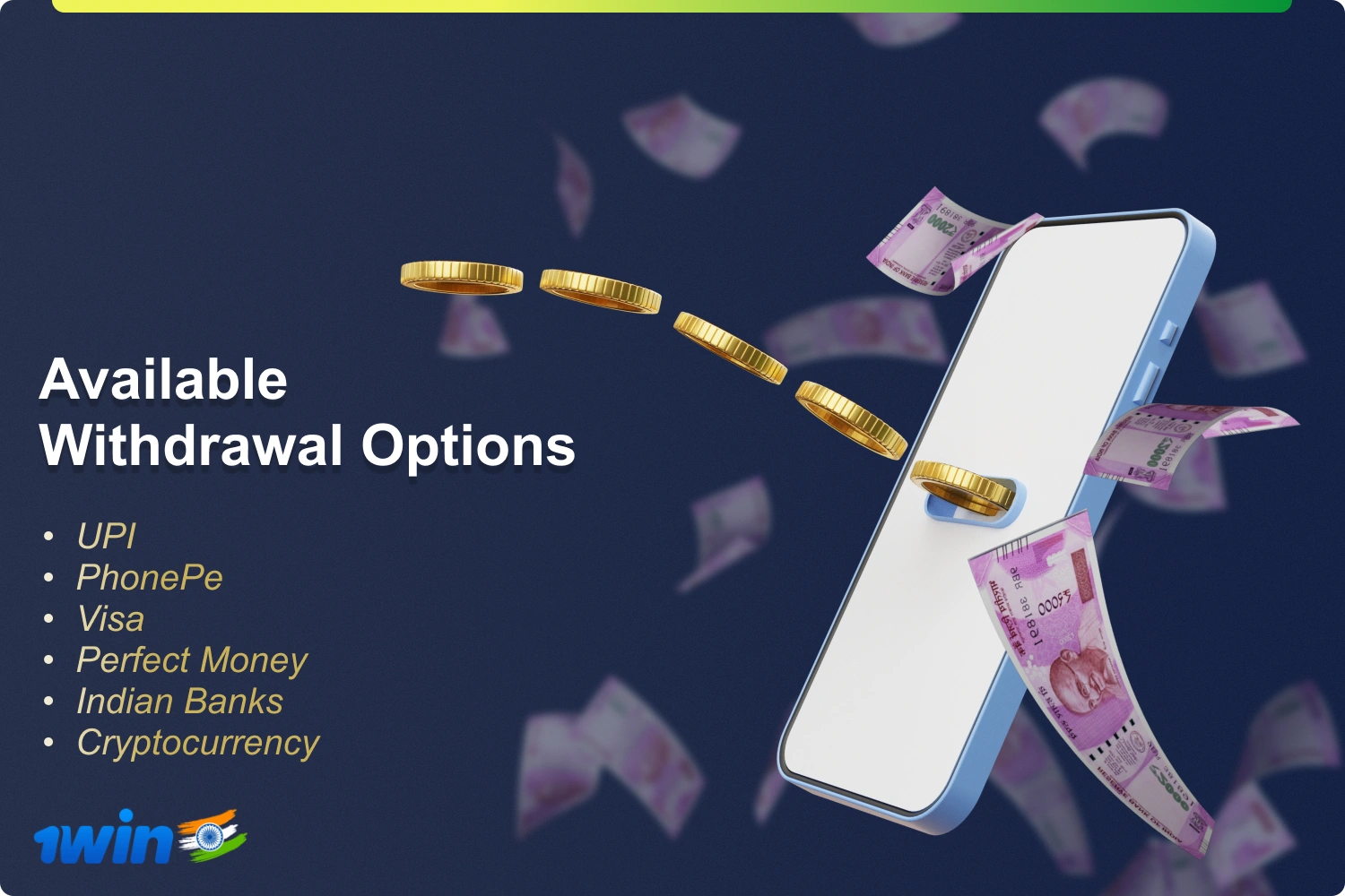 1win has over 15 various tools and withdrawal methods that are favourable for Indian gamers