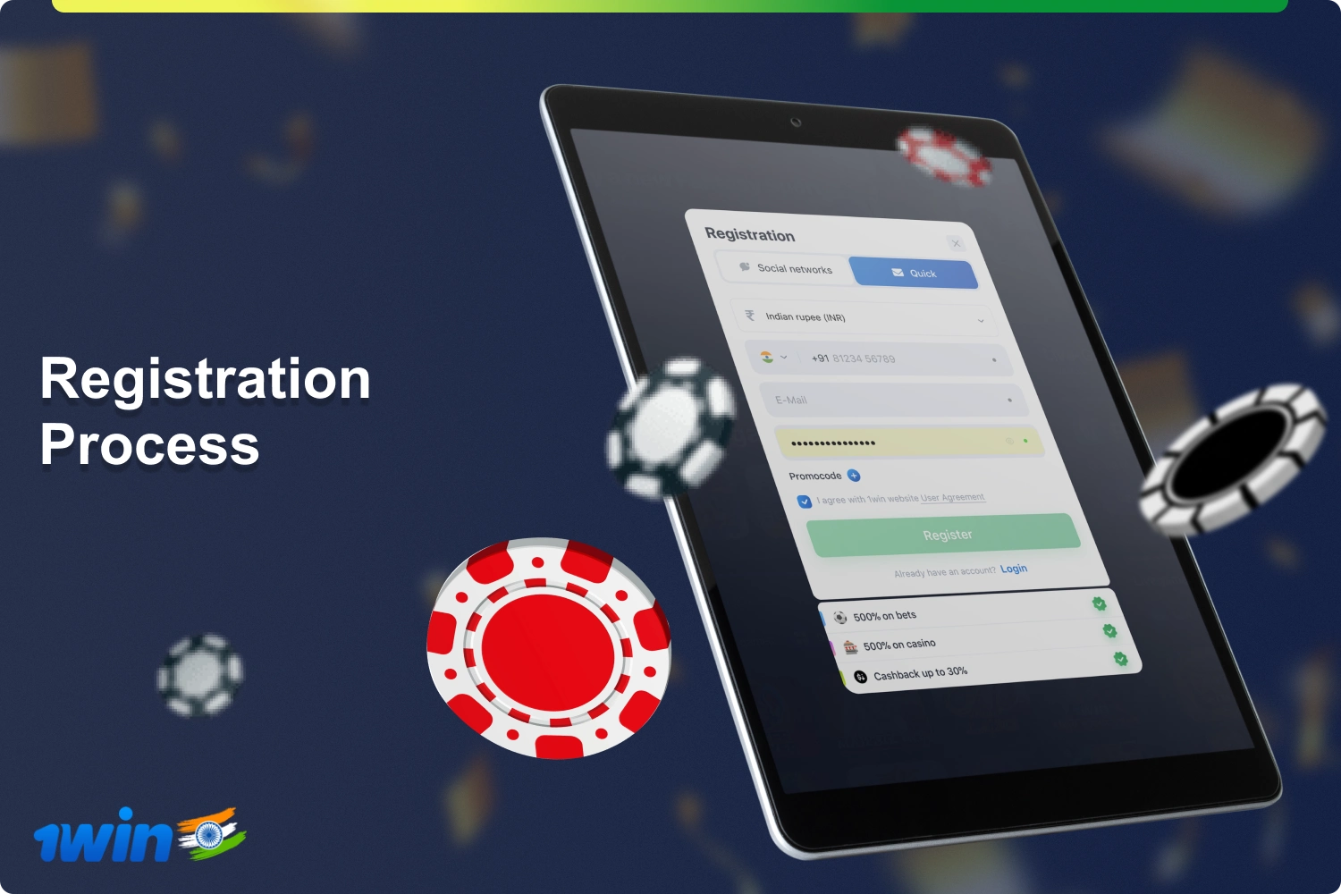 By registering with 1win, Indian players are eligible to take advantage of bonus and promotional offers, play thousands of casino games and bet on sports